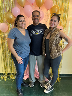 Three advisors from our office standing together and smiling celebrating Mother's Day.